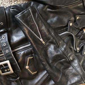 Schott Perfecto Size 36 Leather Jacket Made In USA